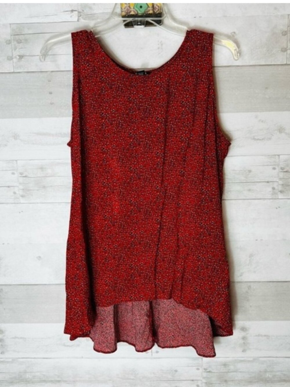 Red Floral Tank